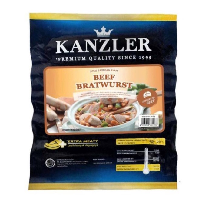

Kanzler Beef Bratwust 360 Gram