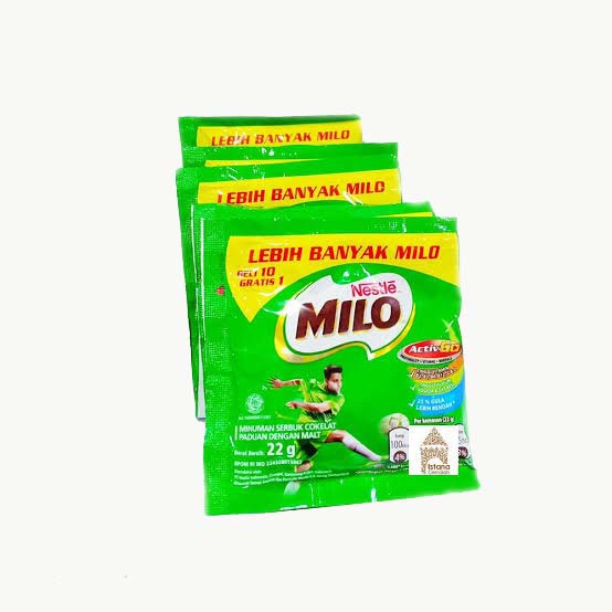 

Milo Sachet 1 Renceng / 10 Sachet + Gratis 1 Sachet @22gr / Renceng / Susu Nestle