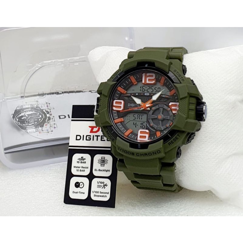 Jam Tangan Digitec 2176 Jam Tangan Dualtime Digitec Outdoor Dualtime Pria Terlaris