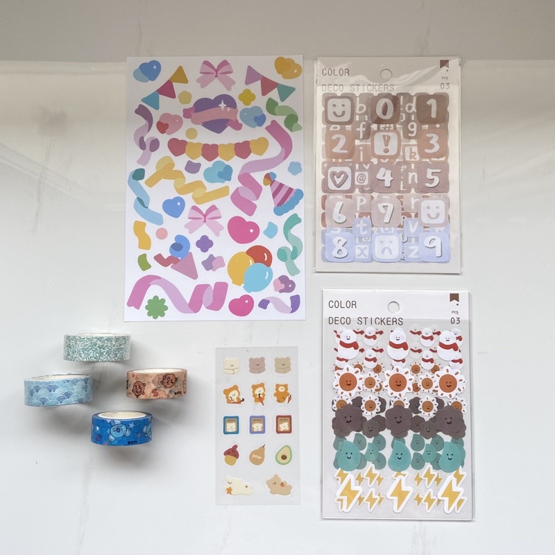 

Masking Tape & Sticker Deco Dekorasi Journal / Photocard