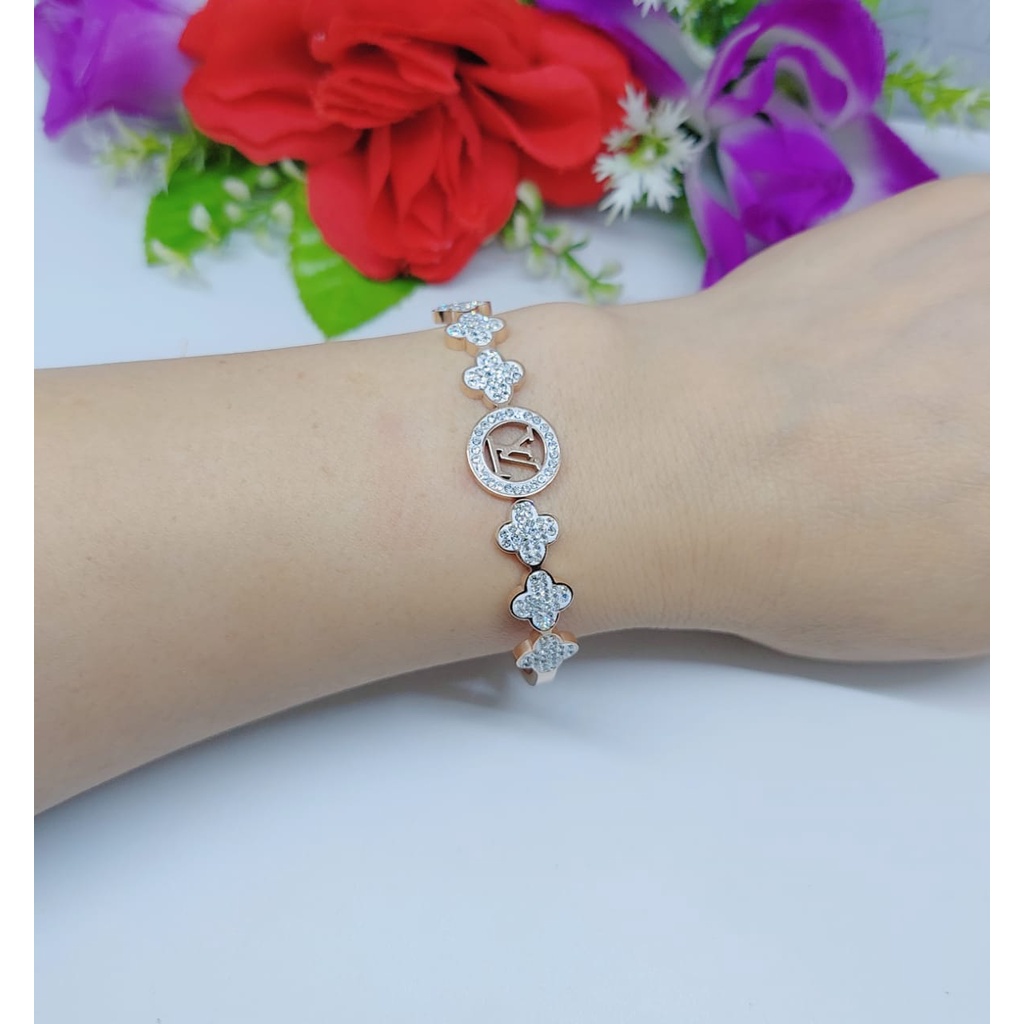 Titanium gelang tangan  permata perhiasan wanita Jewelry 0048