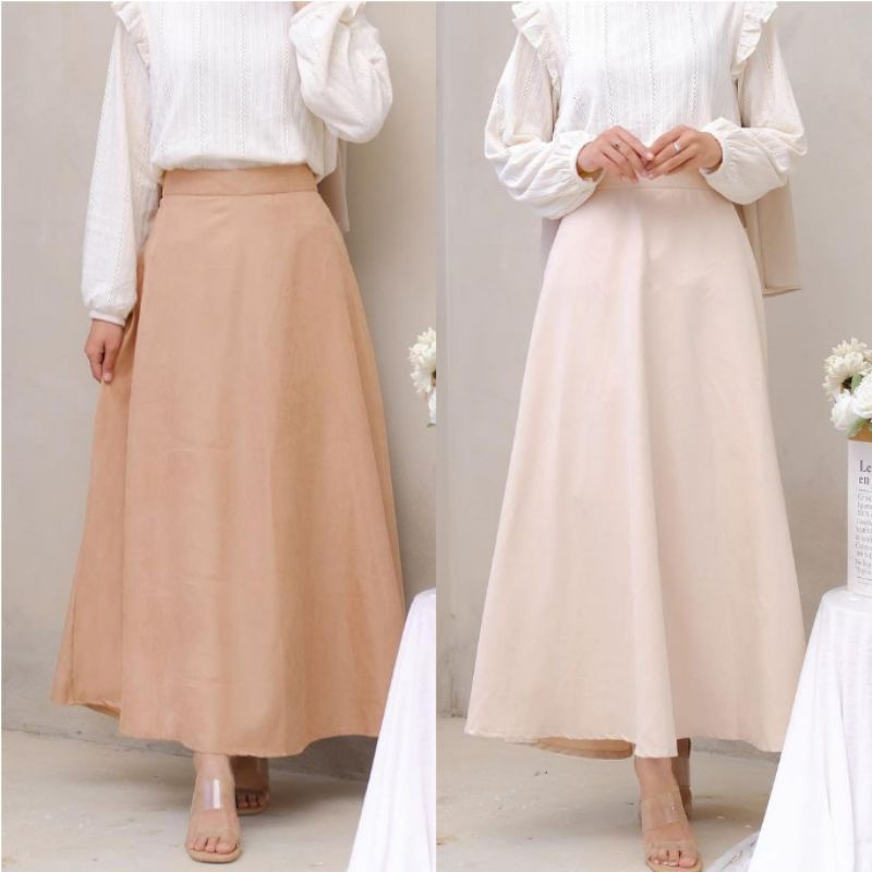 ALEEYA Rok Suede Panjang / Adisthi Maxi Skirt Suede (2118)