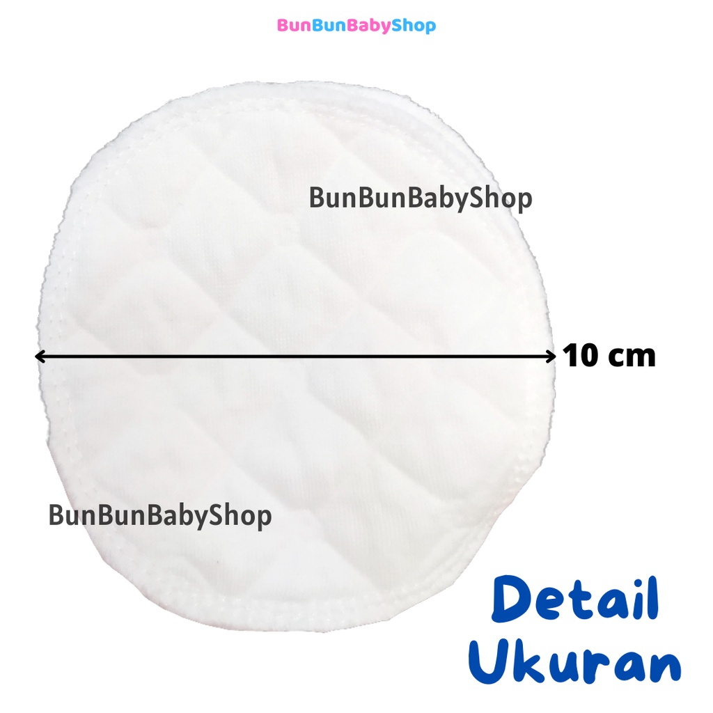 Breast Pad Kain Washable Nursing Alas Menyusui Perlengkapan Ibu Penyerap Asi Cuci Ulang Bayi Baru Lahir Baby BunBunBabyShop