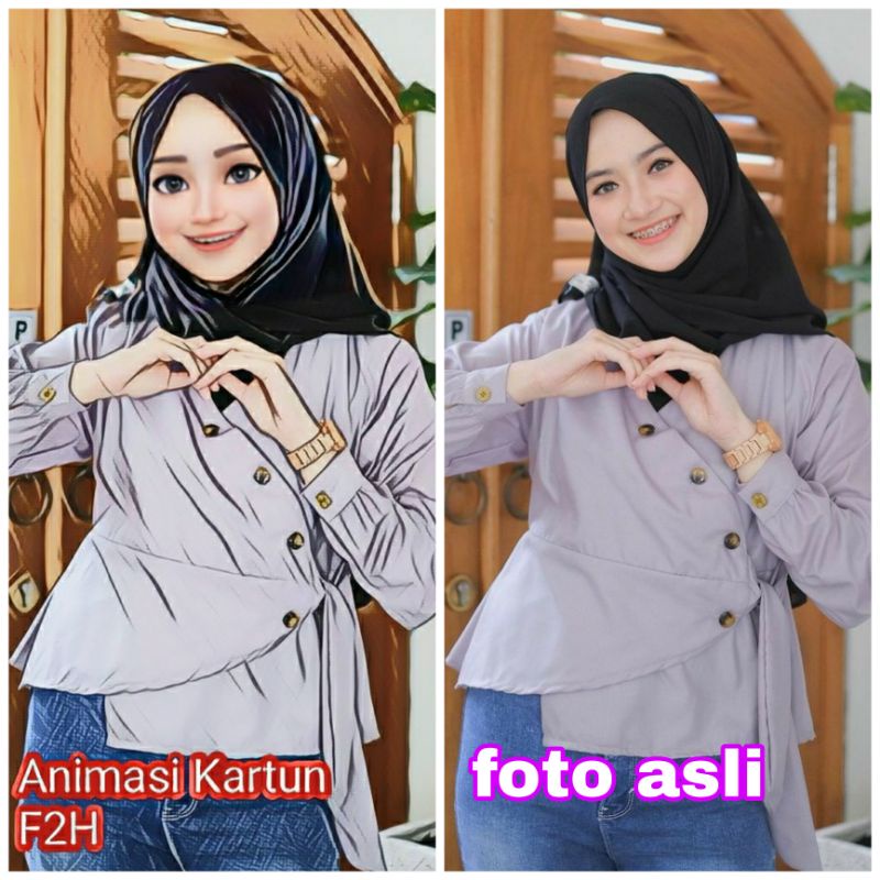 jasa edit foto kartun berkualitas. mulai dari animasi selfie keluarga bayi ganti background pas foto