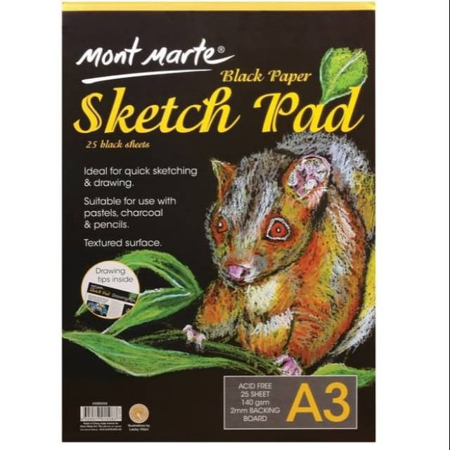 

V-Tec Sketch Pad Black Mont Marte A5/A4/A3