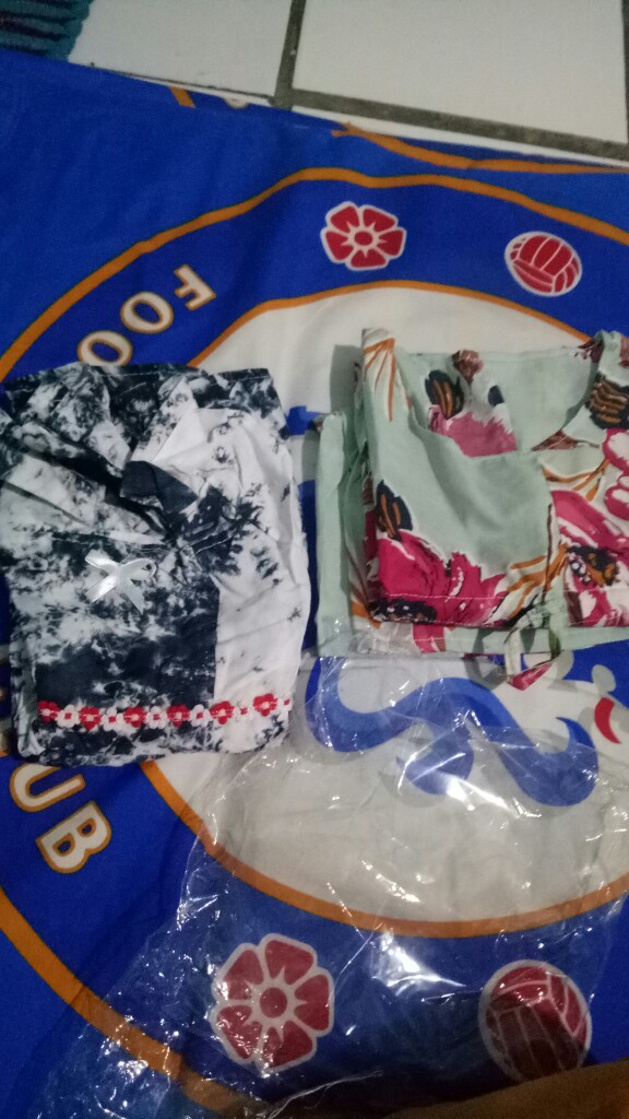 Baju Tidur Anak Perempuan Setelan Batik Anak Cewek Cowok Murah Bahan Rayon Agogo Anak