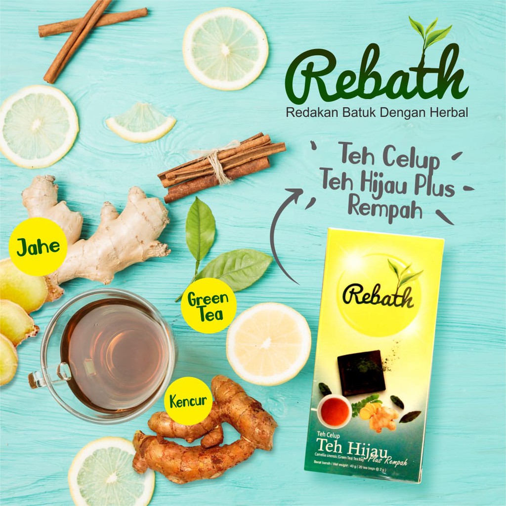 

REBATH TEH HIJAU PLUS JAHE KENCUR