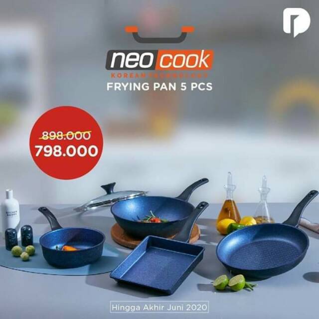 READY 1SET NEOCOOK /PERALATAN MASAK TEKNOLOGI KOREA /MEGA STOTE