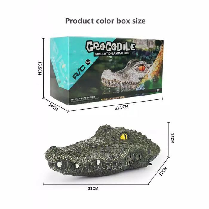 Toys Mainan Remote Control Mobil Perahu Simulasi Kepala Buaya Untuk Prank Kekinian Terlaris