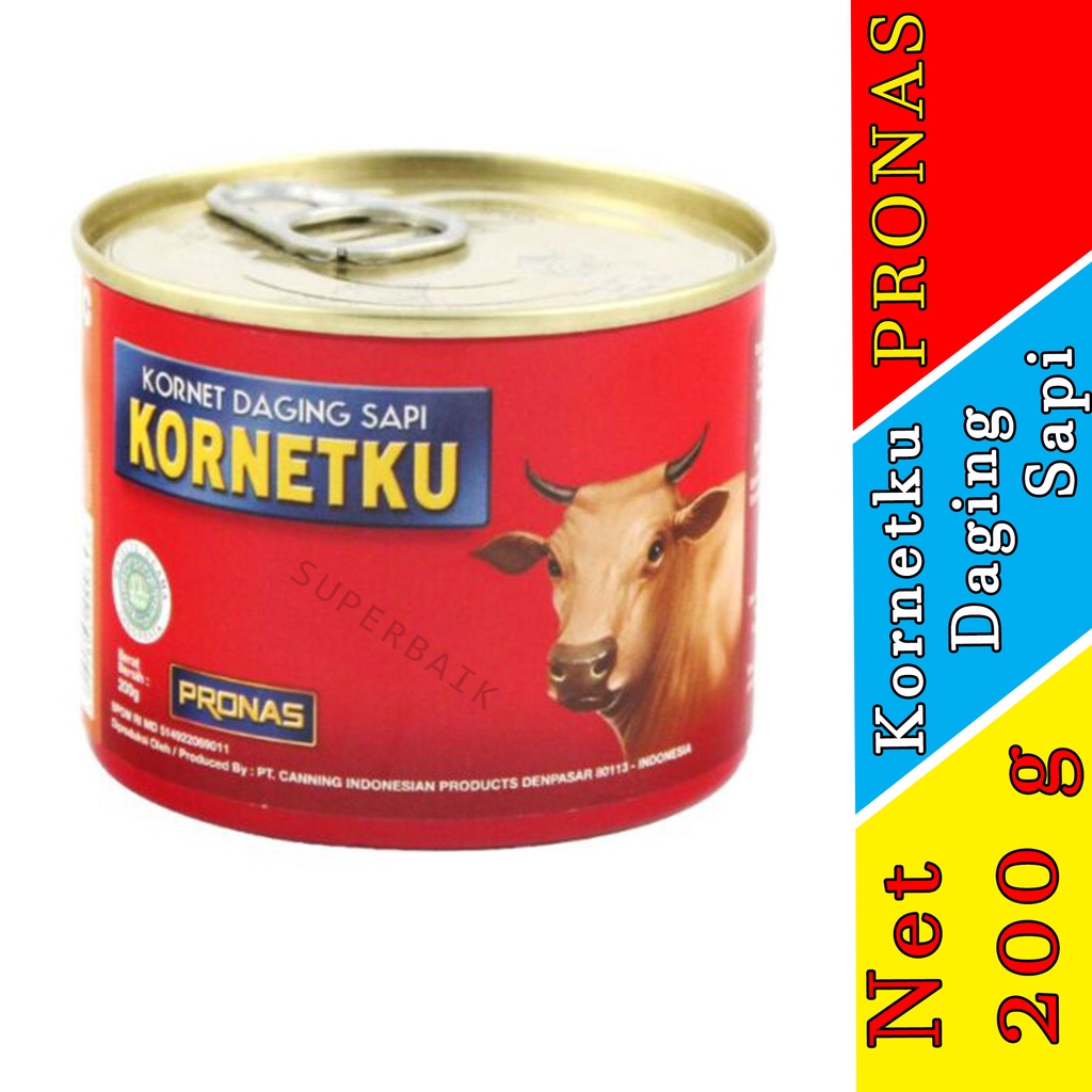 

KORNET PRONAS - PRONAS - KORNETKU - CORNED BEEF - DAGING SAPI - 200g