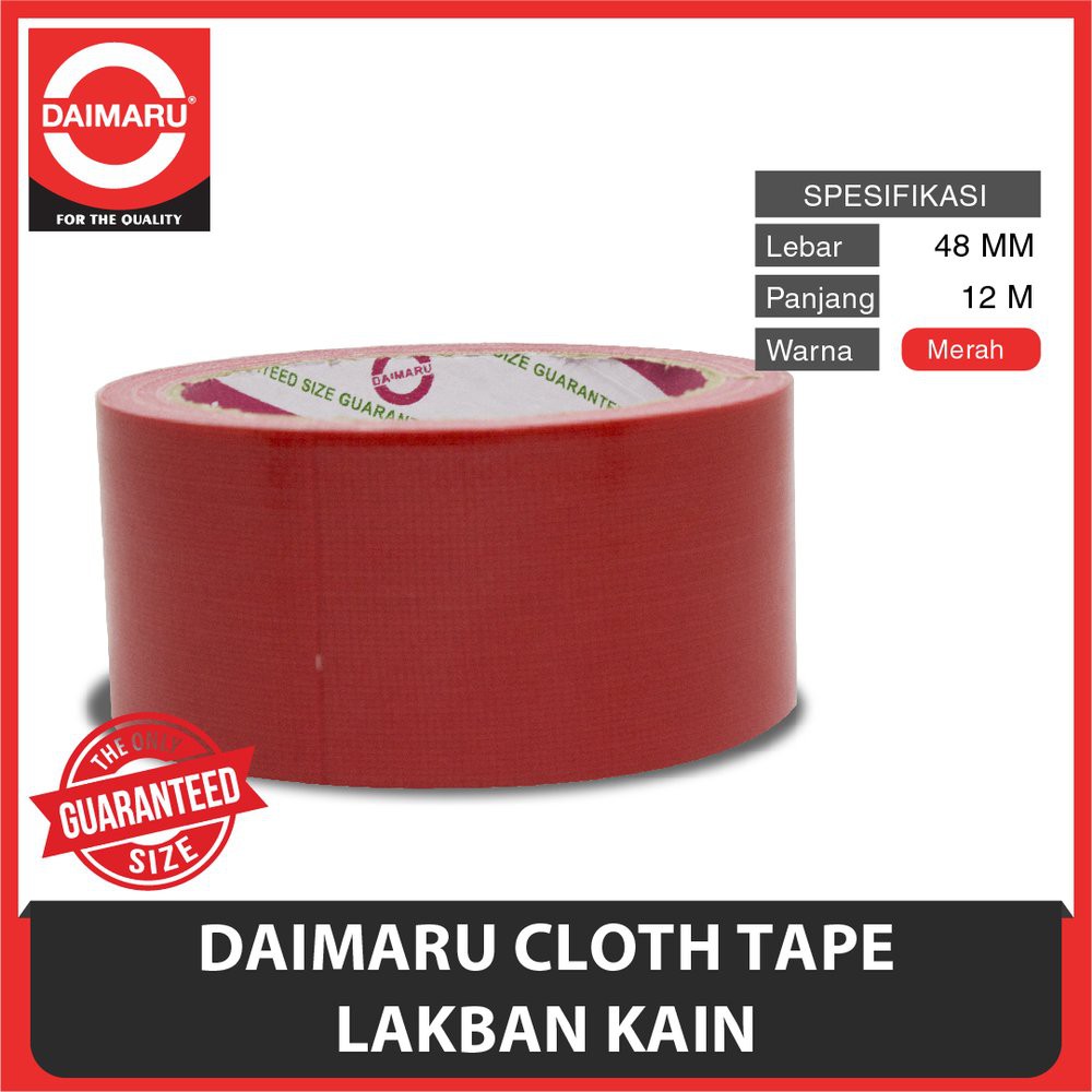 

Lakban Kain 2" 12m MERAH Daimaru