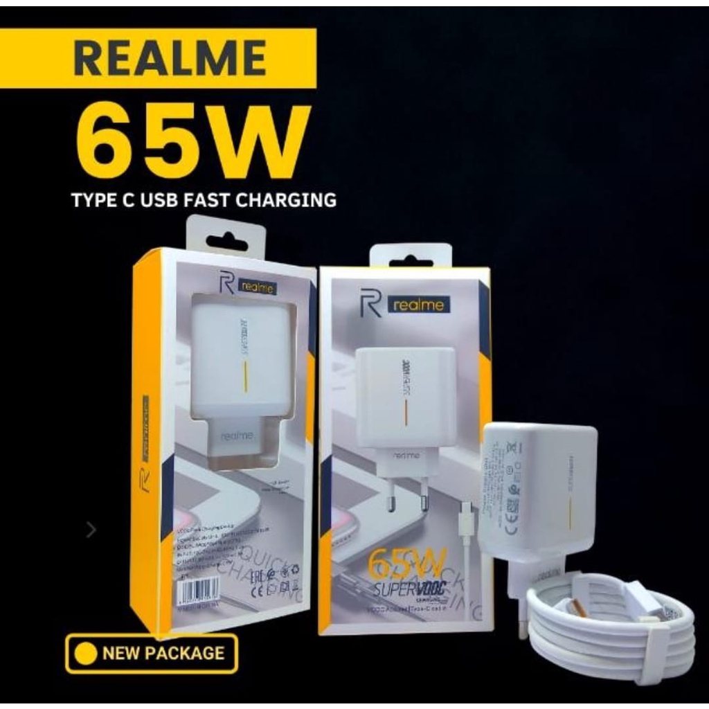 [ ORI 100% ] Charger Realme Super Vooc Ori 100% Casan Super Vooc Realme Type C 65w 50w 30w 20w