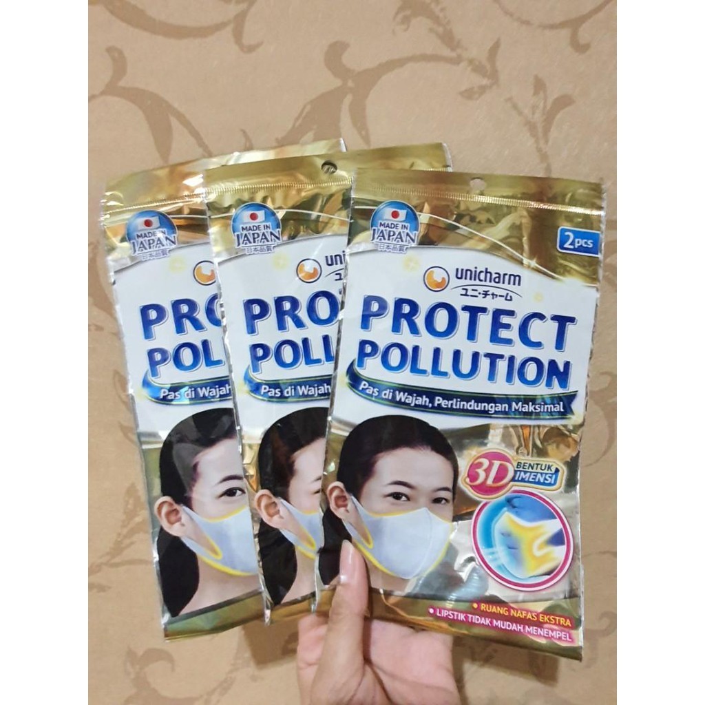 Masker 3D Duckbill UNICHARM sachet isi 2 pcs