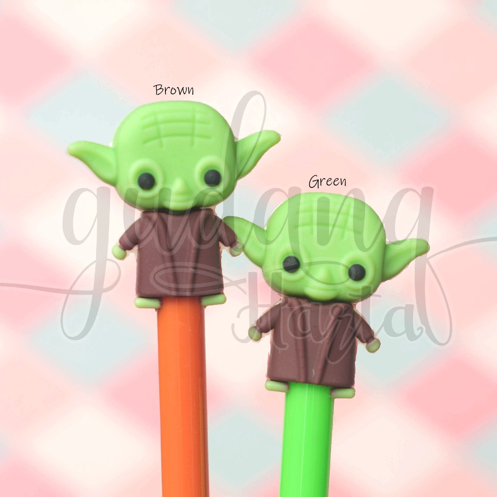 Pulpen Gel Yoda Baby Lucu Stars Wars Unik Bolpen Ballpoint GH 307252