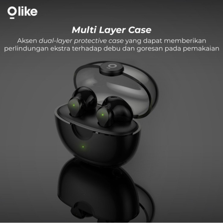 OLIKE TWS WIRELESS EARPHONE BLUETOOTH JELLY PODS T202 ORIGINAL