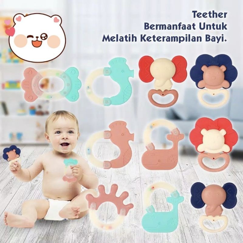 Teether / Mainan Gigitan Bayi / Mainan Tumbuh Gigi Bayi