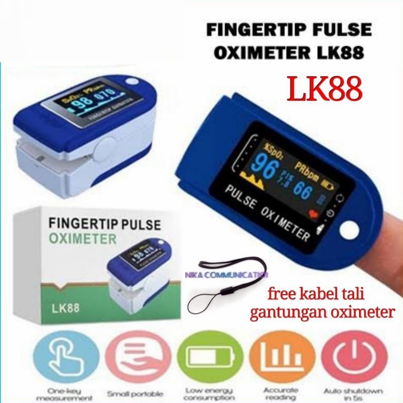 Termurah MEDAN HANAISO OXYMETER LK89 LK87 LK88 OKSIMETER OXIMETER FINGERTIP PULSE Alat Ukur Oksigen Pengukur SpO2