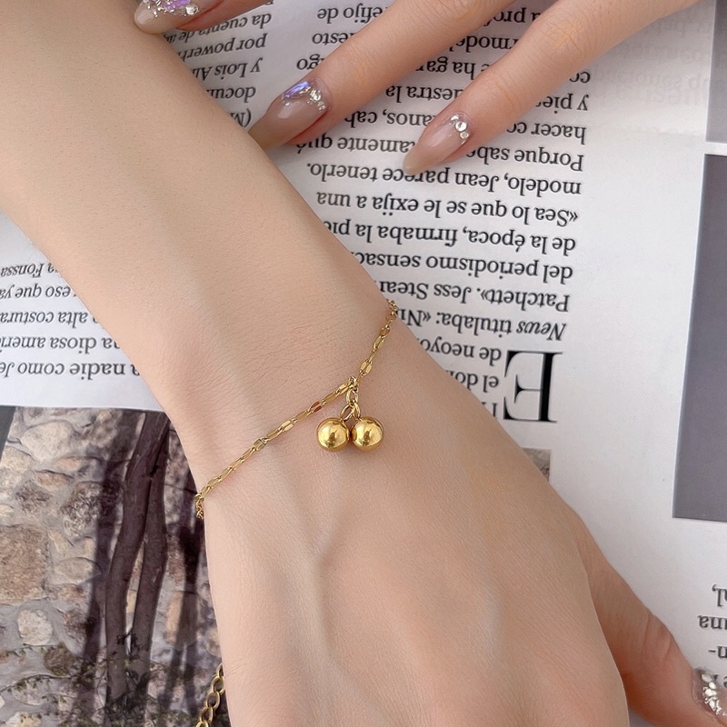 Gelang Titanium Gold Trending Korea Fashion Style Elegan Premium