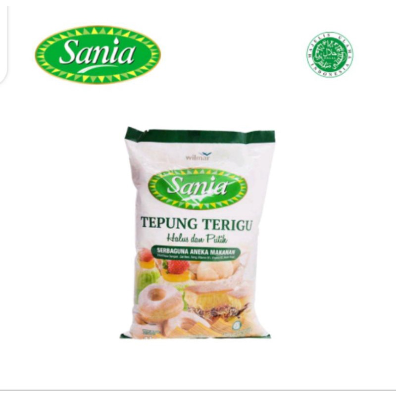 

tepung terigu sania 1 kg/tepung serbaguna sania 1000 gram/tepung serbaguna murah/agen bahan kue/toko bahan kue/tepung merk sania