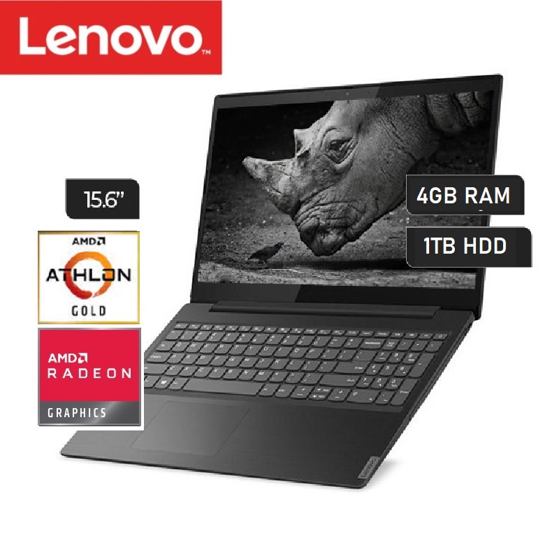 LAPTOP GAMING LENOVO [AMD ATHLON GOLD/4GB/1000GB HDD/AMD RADEON/15.6"HD/GREY] - V15
