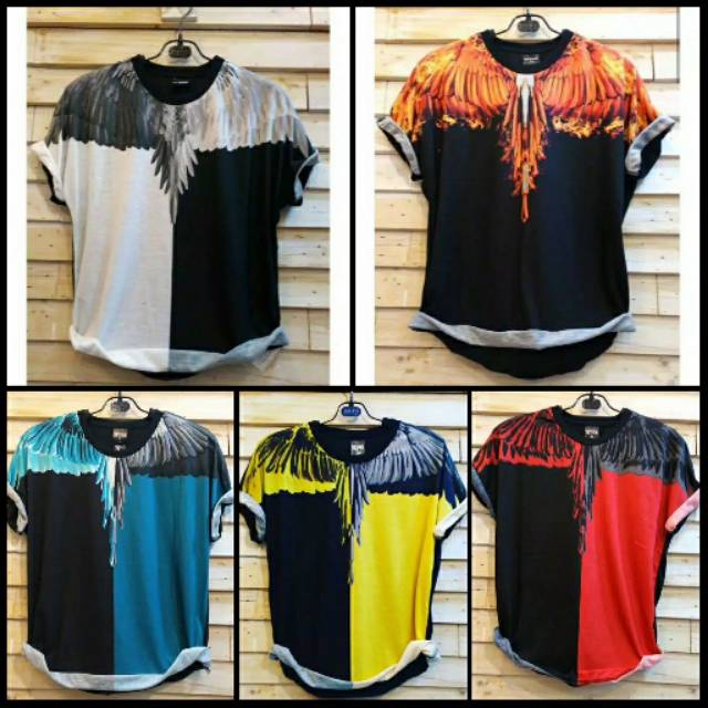 Tshirt Baju Kaos Printing 3D Arm Sayap Bangkok Thailand Fullprint Print Import Marcelo Burlon Distro