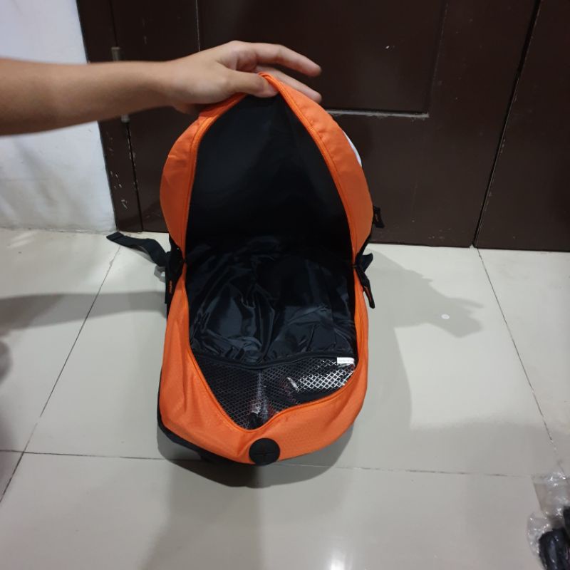 Tas Ransel Backpack KTM Racing Hitam List Putih Orange