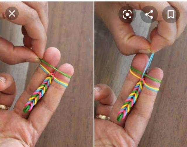 Karet Rainbow Loom warna warni cantik