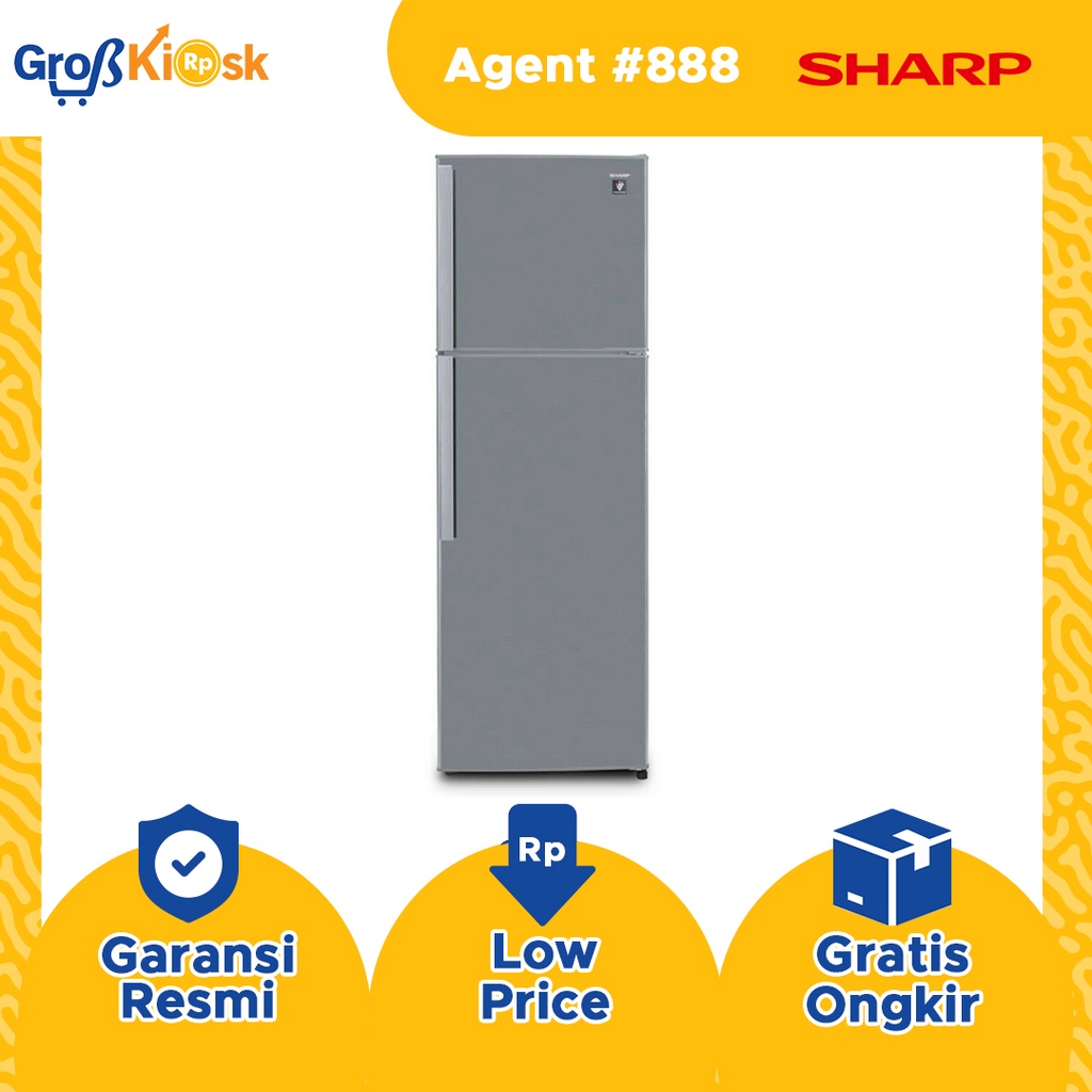 Sharp Kulkas 2 Pintu SJ-450GP-SD / SJ 450GP SD
