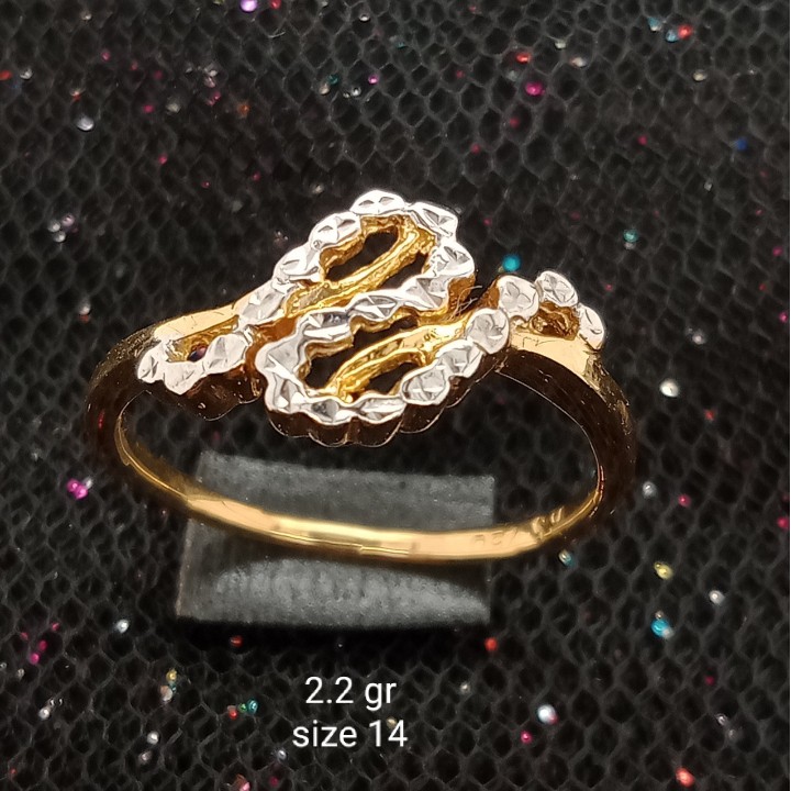 Cincin Emas 17K - 2.2 gr Kadar 750 - 1286