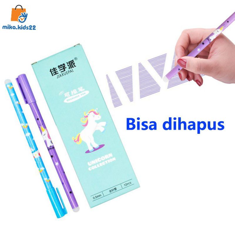 

PULPEN GEL BISA DIHAPUS / PULPEN GEL MOTIF UNICORN / PULPEN GEL MOTIF BUNGA SAKURA