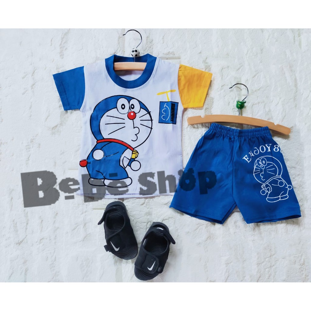 STELAN ANAK KARAKTER DORAEMON// BAJU ANAK DORAEMON//BAJU ANAK MURAH//BAJU TERLARIS USIA 0-7 TAHUN