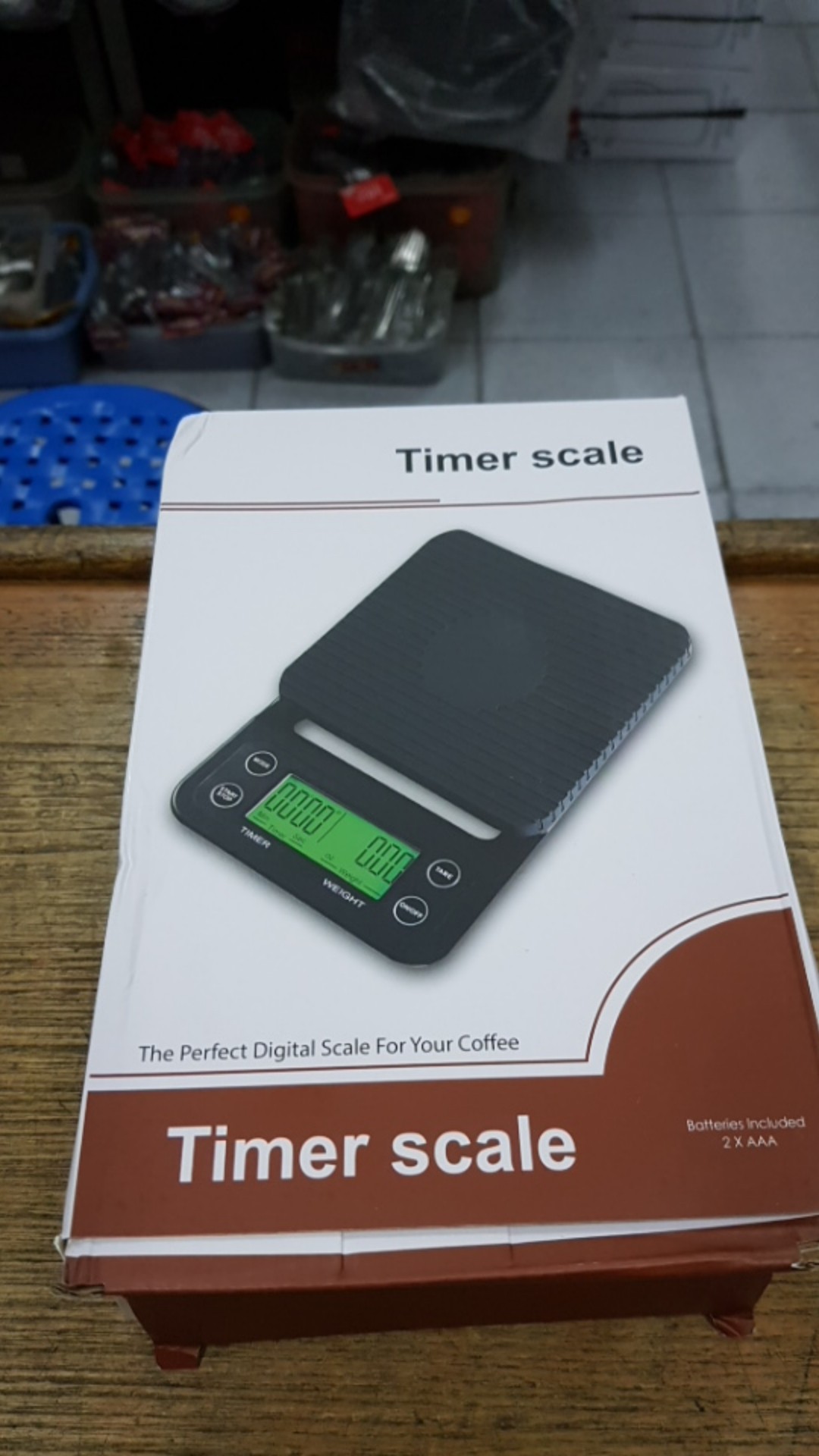Timbangan Kopi 3 Kg Digital Hitam - Timer Scale 3kg Akurasi 0.1g