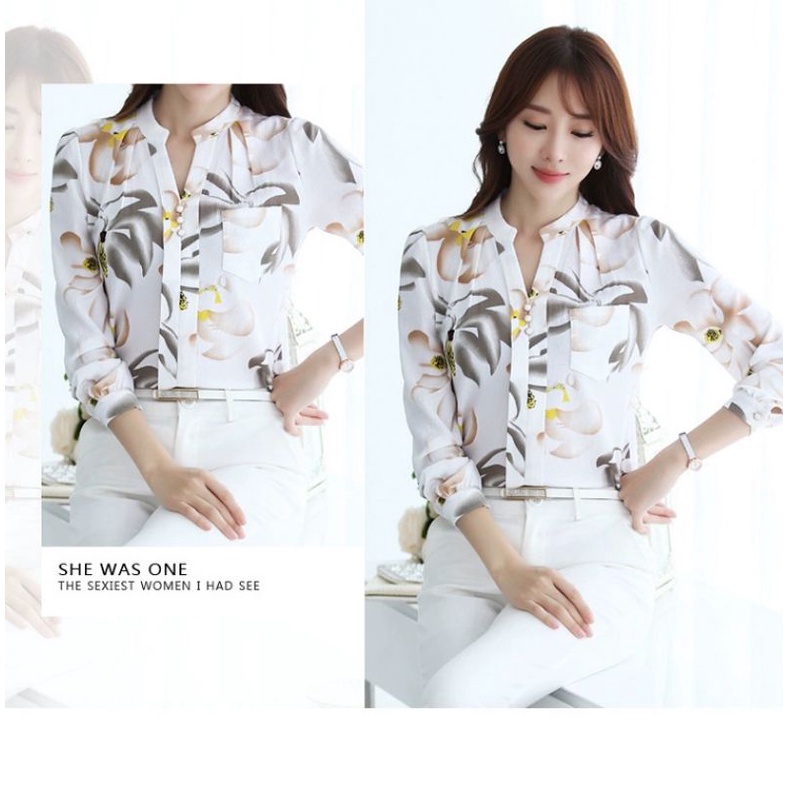 Atasan Wanita Terbaru Kemeja Bluse Motif BKK