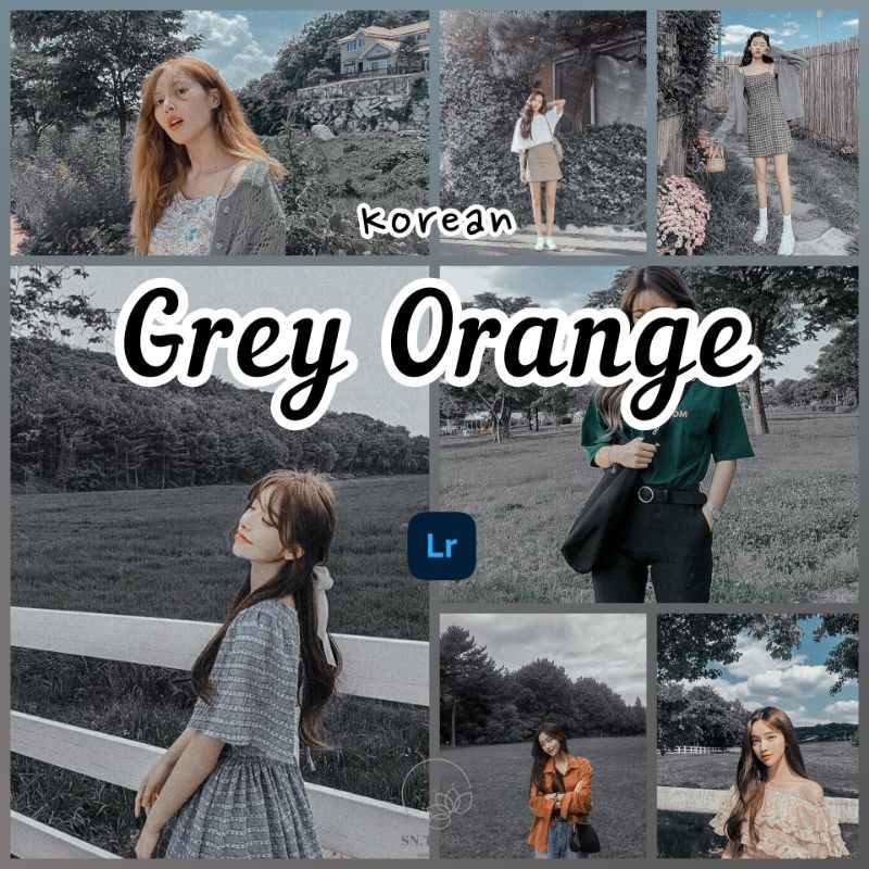 PRESET LIGHTROOM KOREAN GREY ORANGE