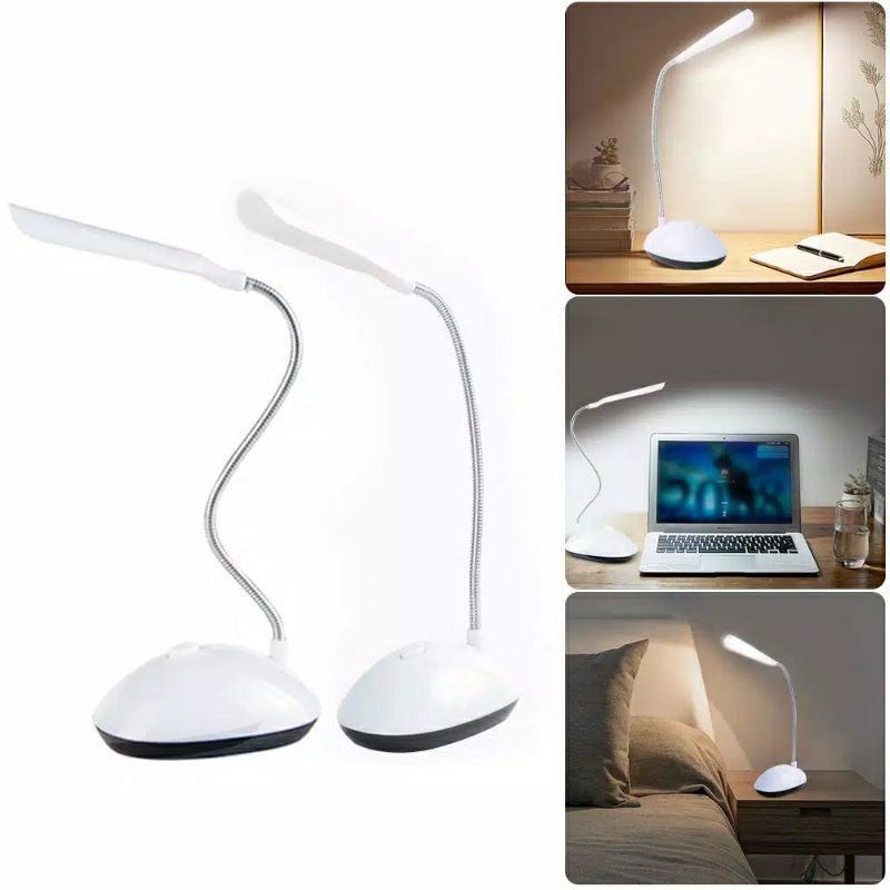 Lampu LED meja Belajar - lampu Baca Portable White