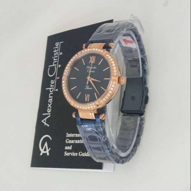 Jam Tangan Alexandre Christie AC 2710 LH blue rosegold