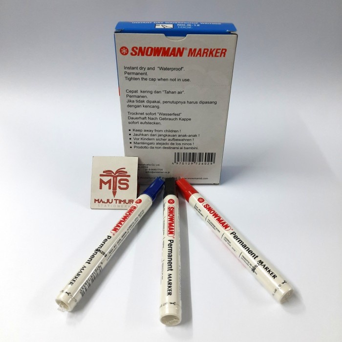 

Hemat Snowman Permanent Marker Spidol Promo