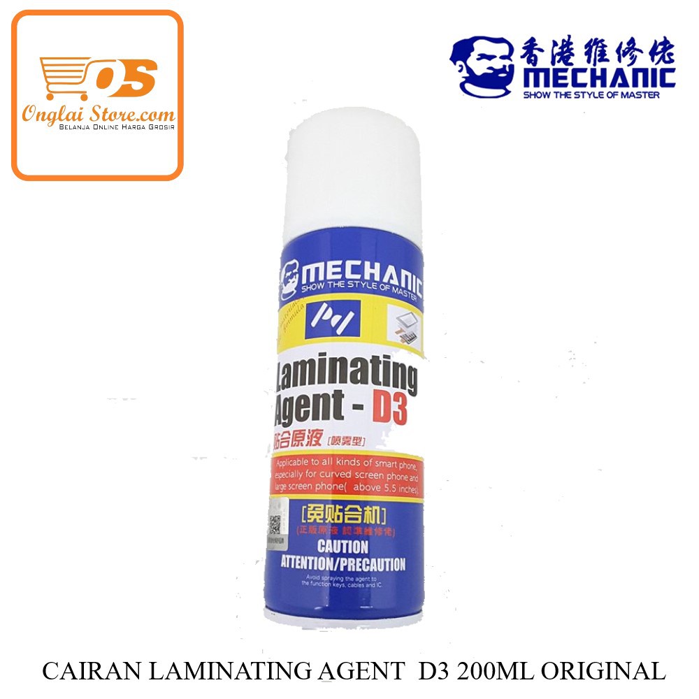 

Cairan Laminating AGENT MECHANIC D3 200ML ORIGINAL-73892