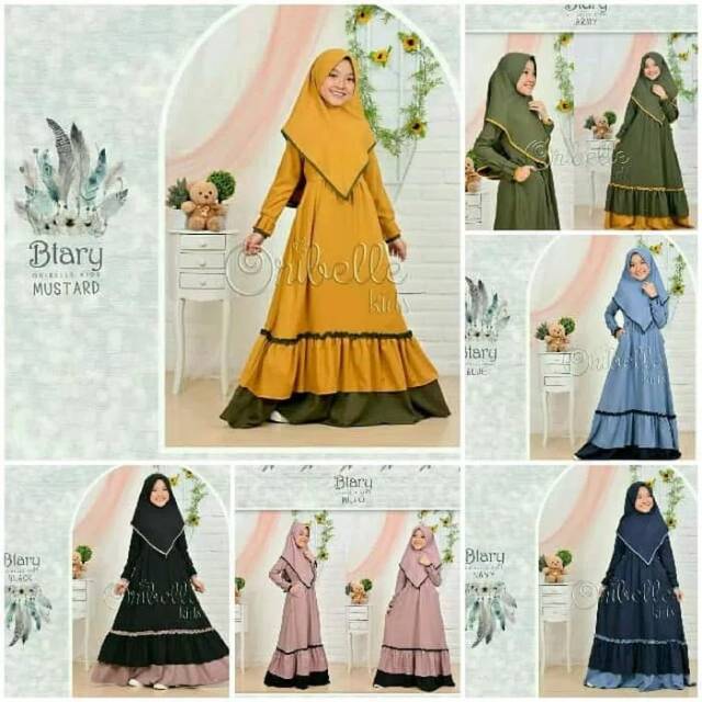 Btary Kids Syar i 6 8 Baju  Muslim Anak  Perempuan Gamis  