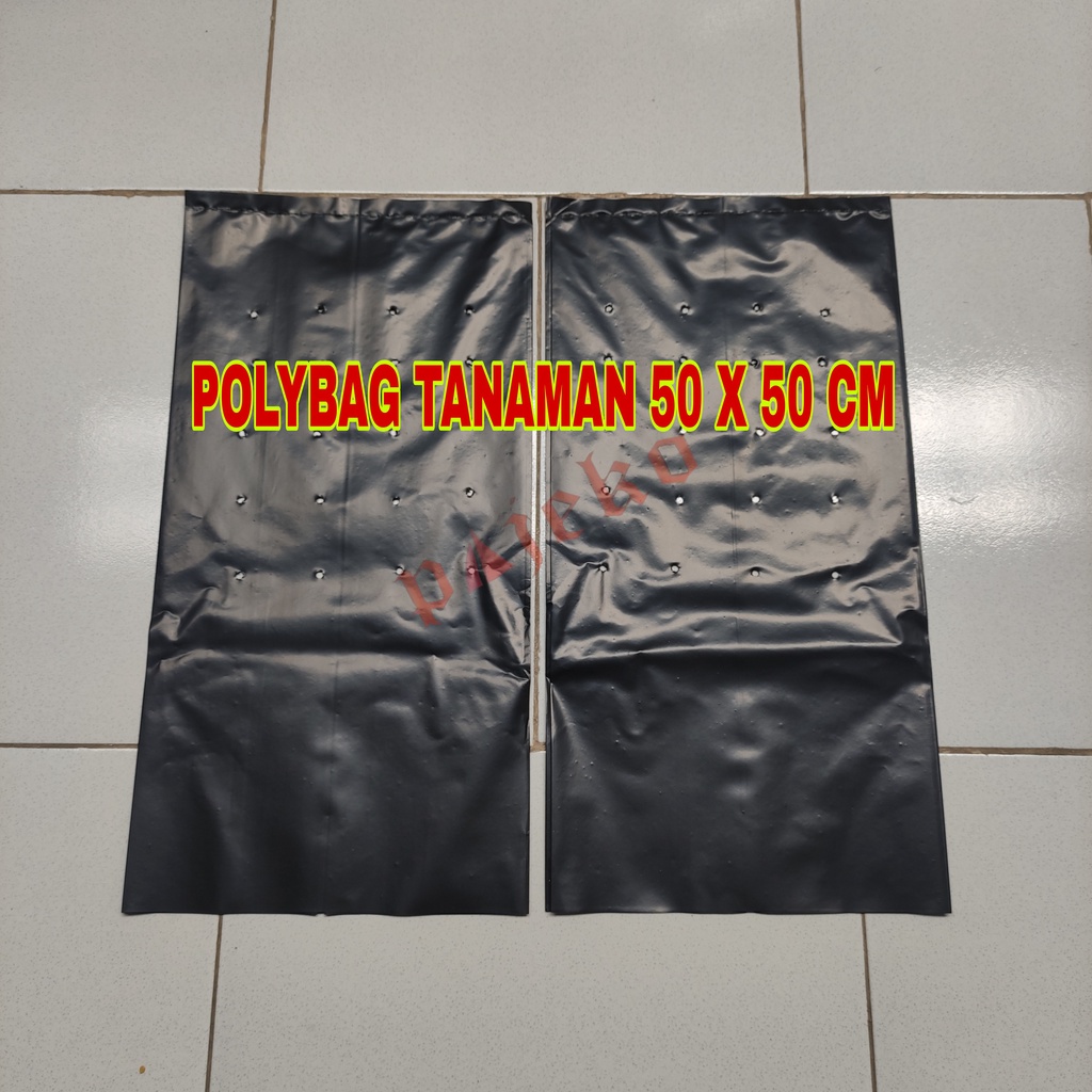 Plastik Polybag Besar 50 x 50 Cm , Polybag Bibit Tanaman Ukuran 50 x 50 Cm