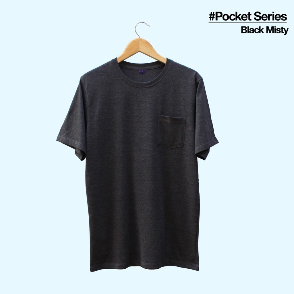  KAOS  POLOS  BLACK MISTY POCKET KAOS POLOS BANDUNG Shopee  