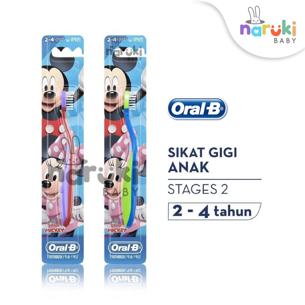 Oral-B Sikat Gigi Anak Stage 1 2 3 4 OralB Baby Kids Toothbrush Stages