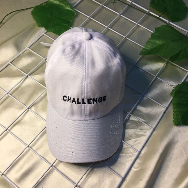 (BISA COD) Topi Base Ball / Topi Bordir / Topi Pria Wanita / Topi Keren Topi Murah / Topi Ring Besi / Topi Hits OOTD-Putih