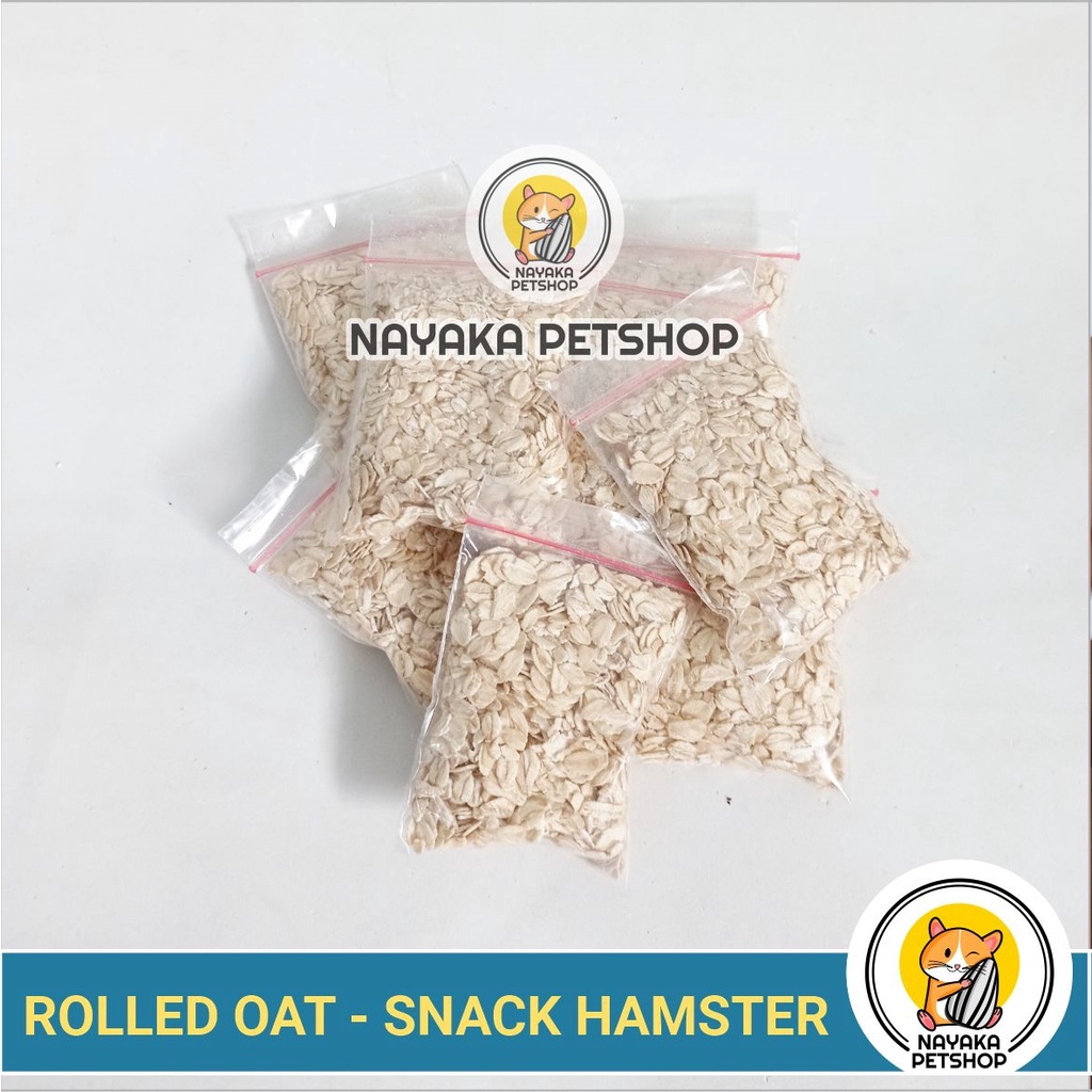 Snack Hamster Gandum Rolled Oat Cemilan Makanan Extra Food Pakan