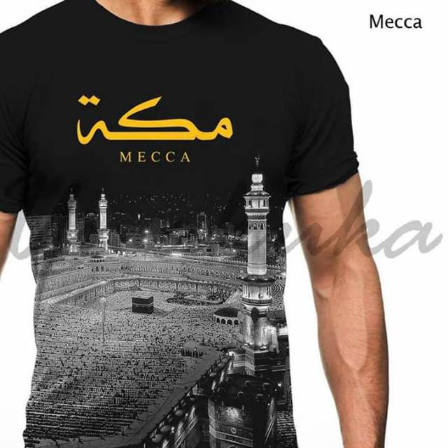 baju kaos tshirt MEKKAH MAKKAH dakwah muslim islami umakuka 3d fullprint original murah keren