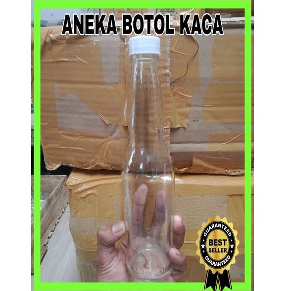 botol kaca 275ml(rata tutup 300ml), botol kaca 275ml bening + tutup