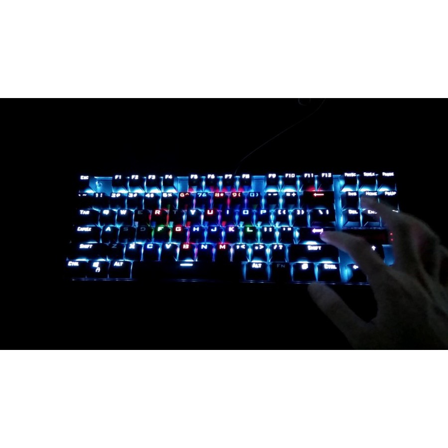 Redragon Keyboard Gaming Mechanical TKL RGB Kumara K552RGB-1