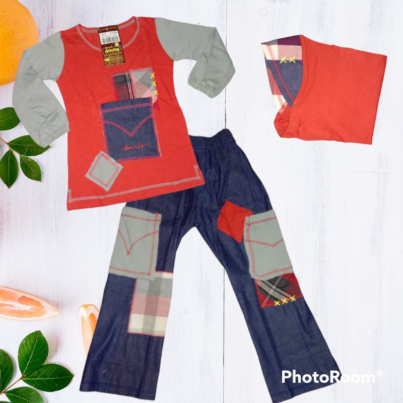 Setelan Anak Perempuan Dannis Size 3