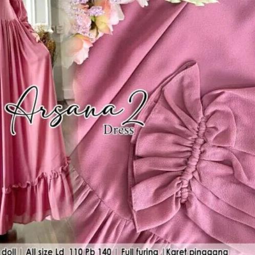 Arsana Dress//Gamis Ceruty Babydoll//Gamis Terbaru 2022//Gamis Putih//Gamis Polos//Gamis Remaja//Gam