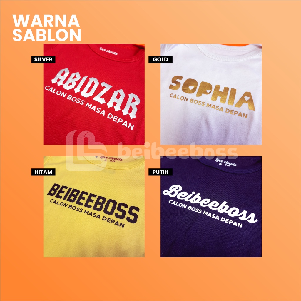 SABLON KAOS BAJU JUMPER CUSTOM NAMA HADIAH KADO LAHIRAN BAYI